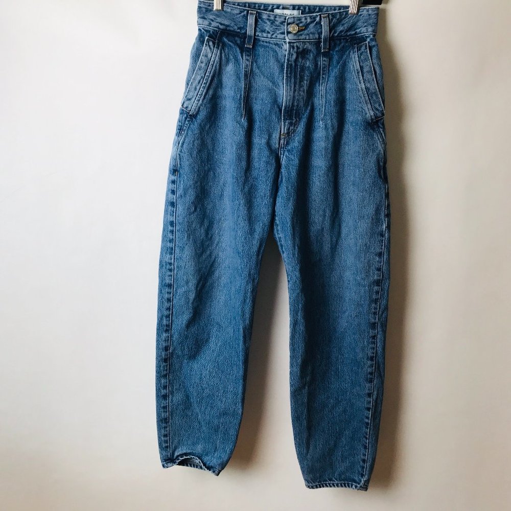 Agolde Balloon Baggy Darted High Rise Jeans Tapered Leg Button Fly Women's 25